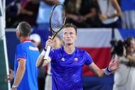 Jiri Lehecka at the USA v Czechia tie. (Source: Getty)